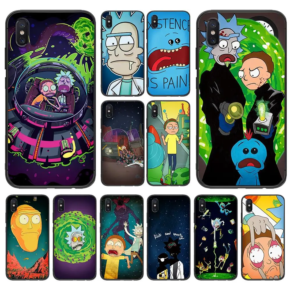 

Funny comic morty and rick For Xiaomi Redmi Note 5 S2 7 Plus 6 3 3S Pro 4A 4X 5A 6A Prime Case For Mi 9 8 RG Lite