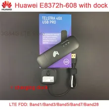 Разблокировать оригинальный huawei E8372 E8372h-608 черный цвет с док-станции LTE USB 4 г USB Wi-Fi Модем + обмен base