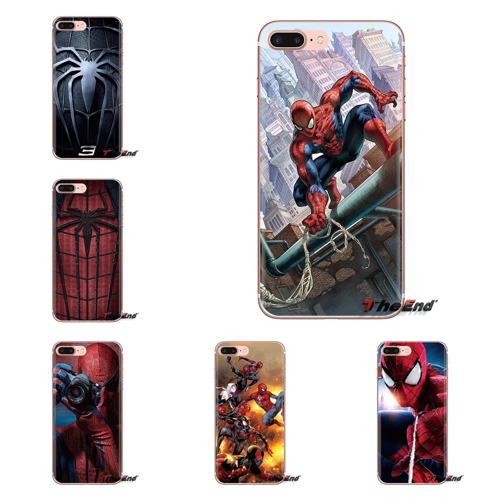 Мягкий прозрачный чехол для Xiaomi Redmi 4A S2 Note 3 3S 4 4X 5 Plus 6 7 6A Pro Pocophone F1 Человек-паук Marvel