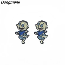 P3076 Dongmanli Rugratg Gowild из нержавеющей стали пирсинг для уха шпилька Дети Стильные серьги для женщин Эмаль серьги ювелирные подарки для девочек