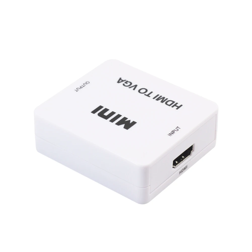 AIXXCO мини HDMI к VGA конвертер с аудио HDMI2VGA 1080P разъем адаптера для ПК ноутбук к HDTV проектор