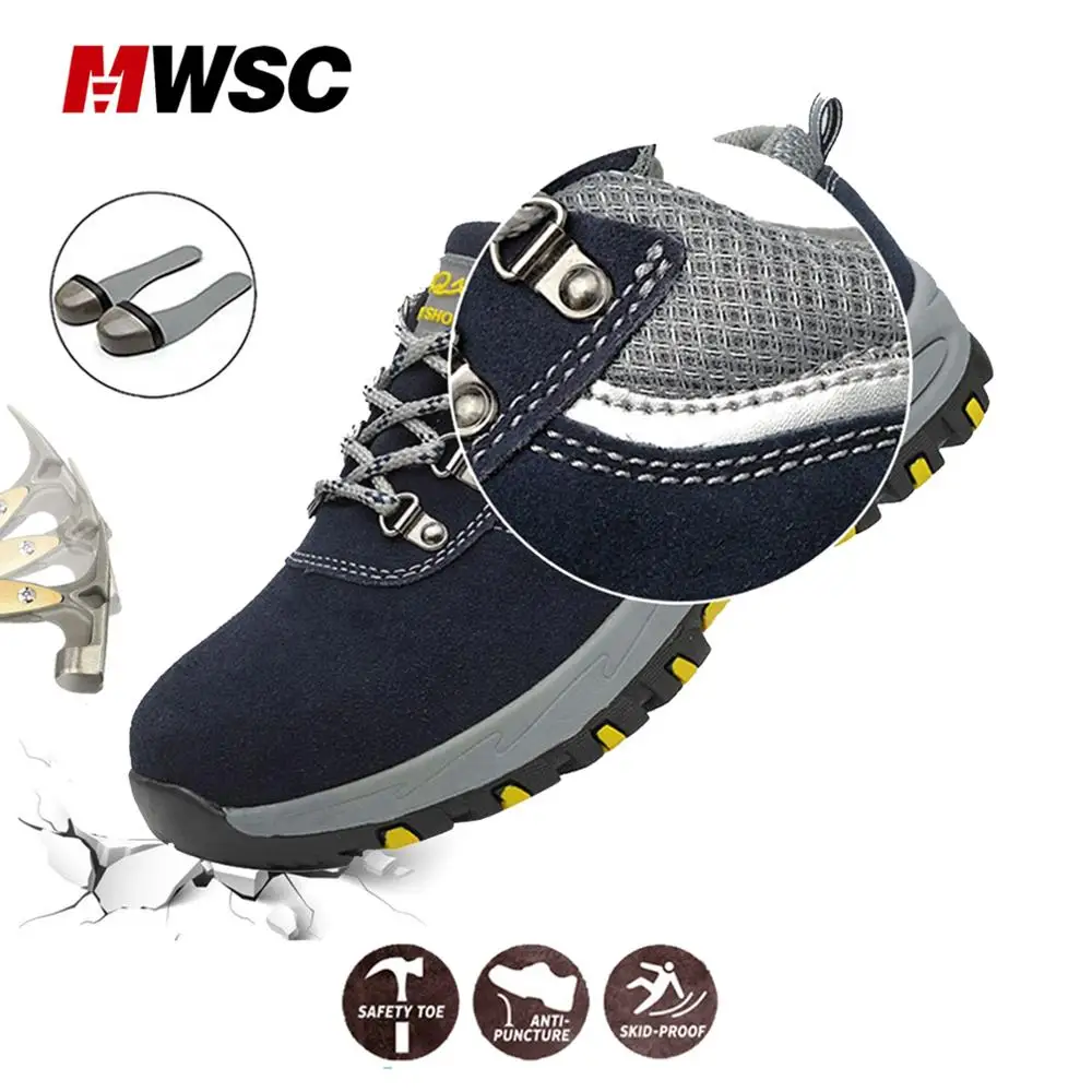 MWSC/Мужская защитная обувь; рабочие ботинки со стальным носком; Рабочая защитная обувь; мужские защитные ботинки до лодыжки; Рабочая защитная обувь для мужчин