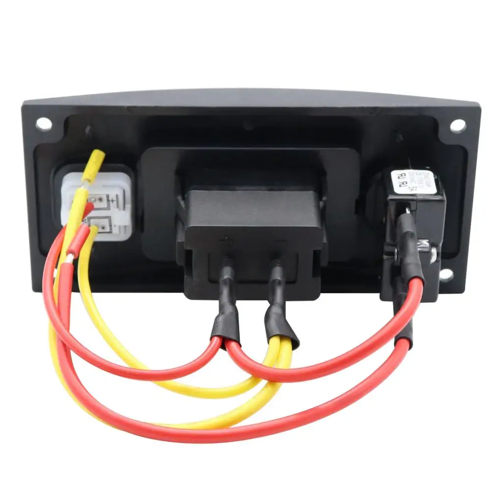 1 Pcs 5V 3.4A 1-Gang IP66 Waterproof Car Marine Boat LED Curved Dual USB Charger Panel For Smartphone Etc CE Certification