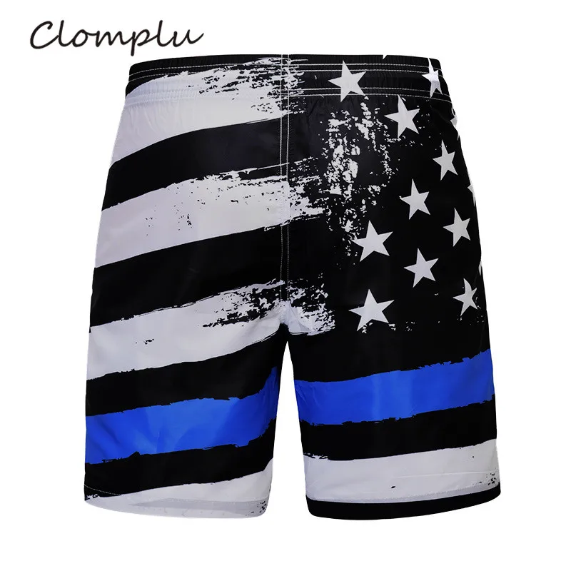 Clomplu USA Shorts Men Waterproof American Flag Print Shorts Male Beach Swimming Surfing Swim Wear with Pocket Summer Shorts Clomplu USA Shorts Men Waterproof American Flag Print Shorts Male Beach Swimming Surfing Swim Wear with Pocket Summer Shorts