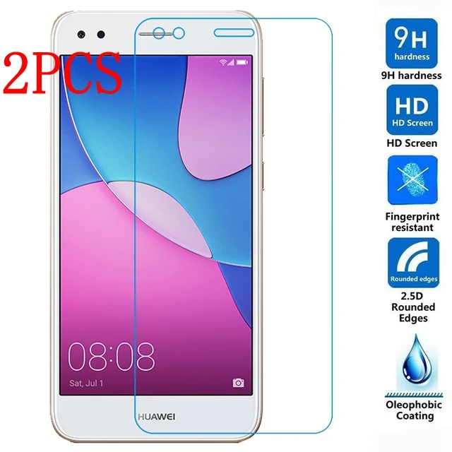 2 шт закаленное стекло для Huawei P9 Lite мини защита экрана продуманная Защитная