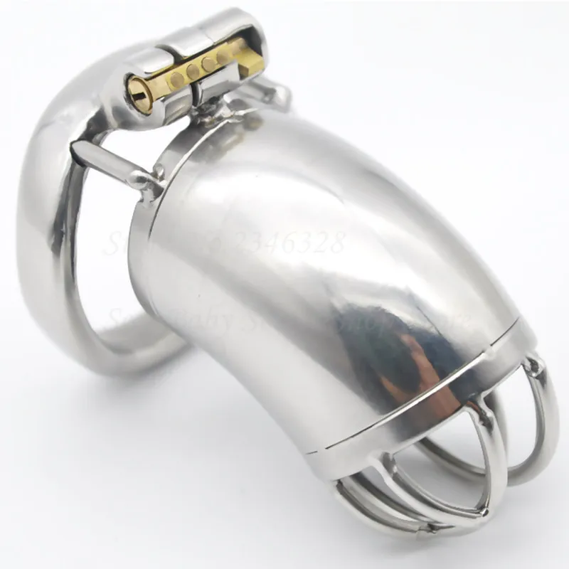 Stainless Steel Stealth Lock Male Chastity Device,Cock Cage,Fetish Virginity Penis Lock,Cock Ring,Chastity Belt Sex Toys For Men