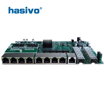 

POE reverse Switch board with web management, 2 Port SFP + 8 Ports GE Rj45 Operational PD switch