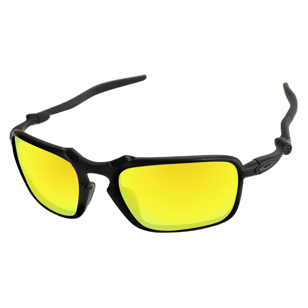 Polycarbonate-24K Золотое зеркало Замена линзы для Badman Солнцезащитные очки Рамка UVA и UVB Защита