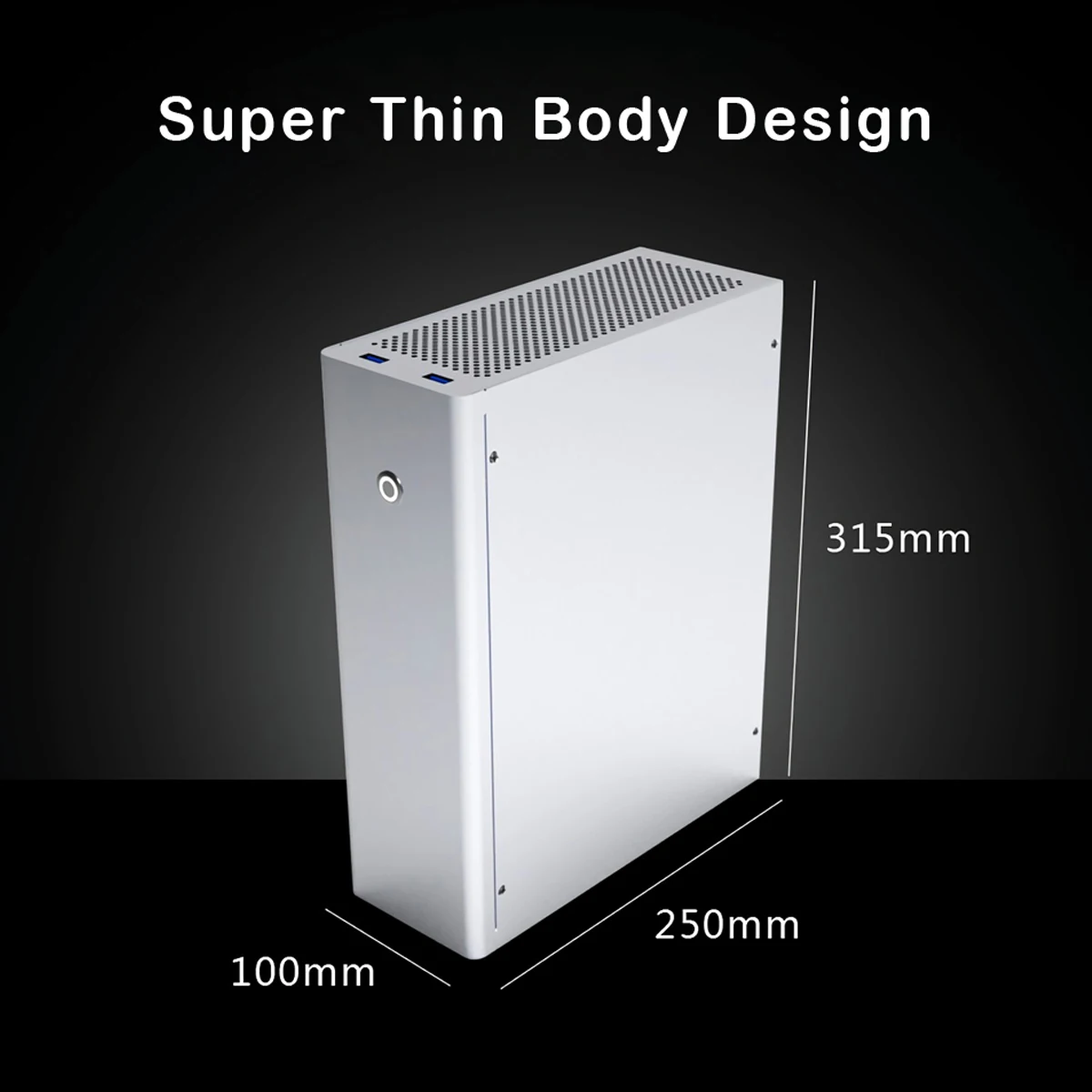 M1 чехол из алюминиевого сплава для ПК mATX ITX компьютера HTPC с поддержкой 1U гибкий