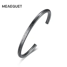 Meaeguet Уникальные как вы персонализированные подарки ID ювелирные женские браслеты из нержавеющей стали