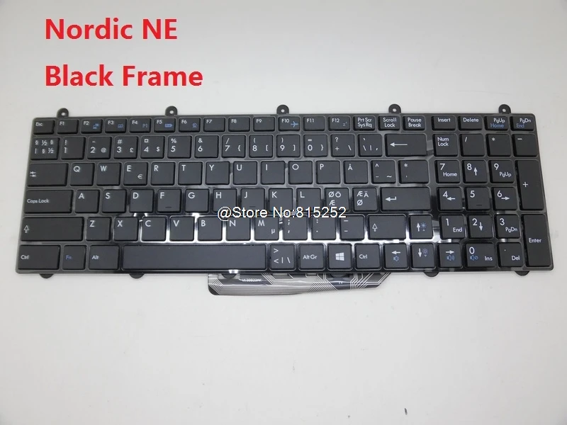 Клавиатура для ноутбука MSI GE70 2OD 077NE 2PC 017NE 078XNE 270NE 634NE 2PE 040NE 251NE 2QD 698NE Nordic NE