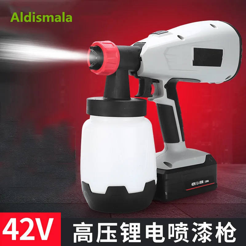 

Aldismala New upgrade hand-held lithium battery spray gun, 42V high pressure multi-function lithium paint spray gun wholesale