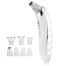 Электрический вакуумный отсос угрей Удаление пор для лица Очиститель носа угри, прыщи для удаления тела баночный массажер с 7 головой красоты
