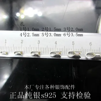

925 Silver Rope Clip clasps Cord Crimp End Cap For Jewelry DIY Making 20pieces Y0142