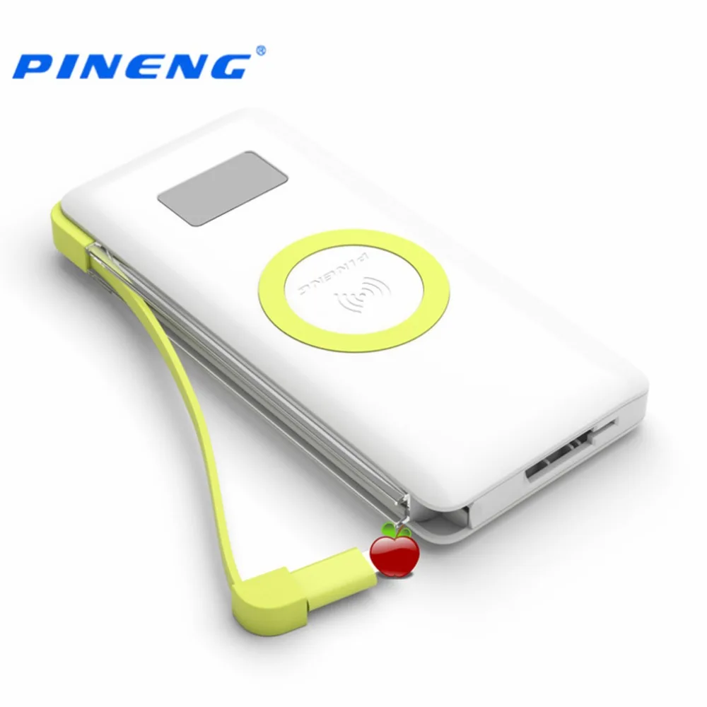 bilder für Pineng pn-888 10000 mah drahtlose lade externe batterie bewegliche bewegliche energie bank eingebaute licht mit wpc q standard bilder für Pineng pn-888 10000 mah drahtlose lade externe batterie bewegliche bewegliche energie bank eingebaute licht mit wpc q standard