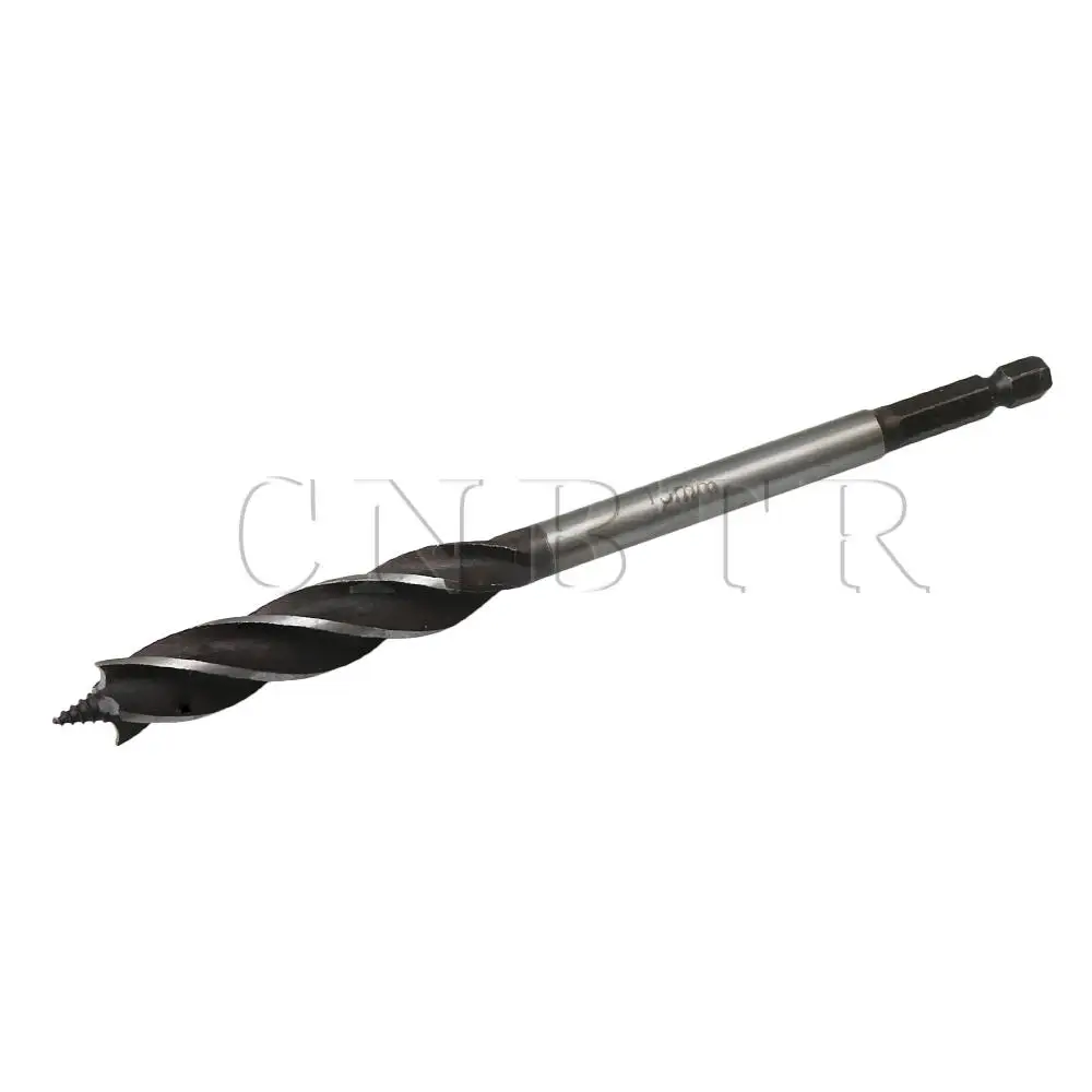 CNBTR 165 мм Общая длина серебристый и черный Высокоуглеродистая сталь 4 слота 4 лезвие для обработки древесины сверло Reaming Cutter 13 мм открытое