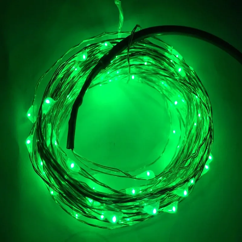 10 м 100 светодиодный s медный провод светодиодный звездный свет 12 В DC Светодиодный свет, светодиодный Звездный Декор Праздничная Рождественская елка, праздничный садовый светильник