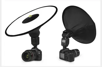 

43cm/17inch Portable Softbox Universal Photography Studio Flash Diffuser Soft Box for Cameras DSLR speedlite Flash For DSLR