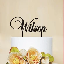 Пользовательские акриловые имя торт Топпер персонализированные имя Топпер для торта «С Днем Рождения» вечерние принадлежности Дети День Рождения украшения имя