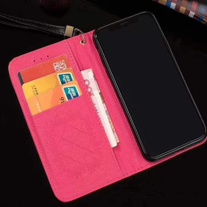 Pu leather case for iPhone X 6 6s 7 8 plus samsung galaxy note8 women wallet phone bags cover  (7)