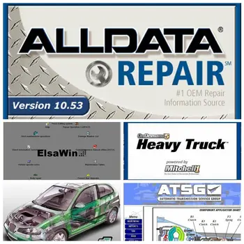 

New 26 Alldata software programs V10.53 auto repair mit//chell OD5 vivid workshop automotive car diagnostic tool professional