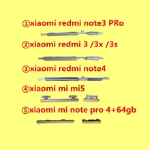 Для Xiaomi Mi Note Pro Mi5 Redmi Note 4 Redmi Note 3 pro Redmi 3 Мобильный Телефон Клавиатуры кнопка Питания кнопка громкости
