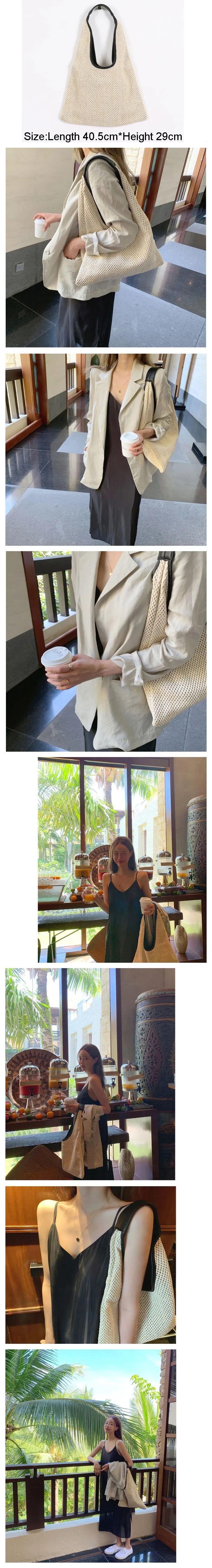 handbags Fashion Rattan Women Shoulder Bags Wicker Woven Straw Bag Designer Handbags Large Capacity Tote Casaul Female Summer Beach Purse money clip wallet