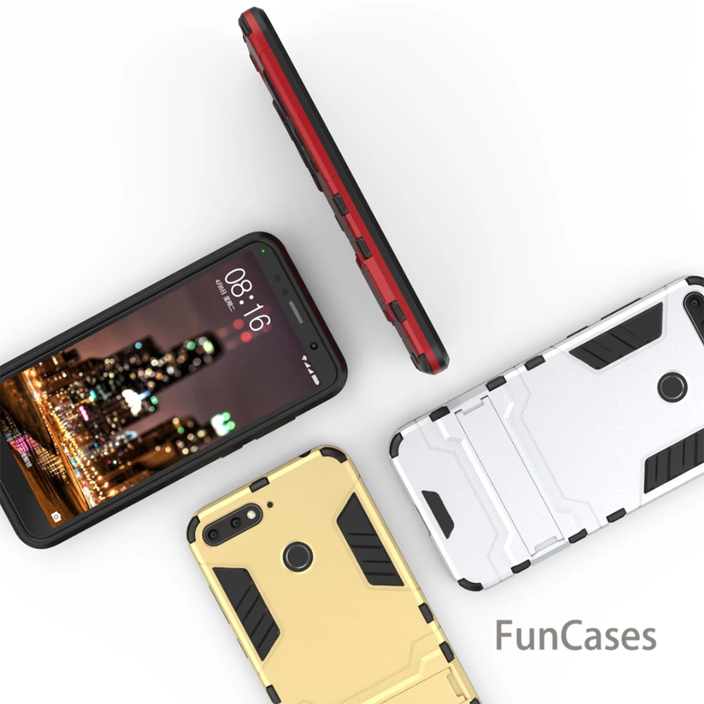 Противоударный Жесткий ПК чехол для телефона huawei Honor 7C AUM L4 Y5 Y6 Prime 2018 7A Pro L29 DUA L22