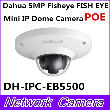 Dahua Newest Vandalproof 5MP Full HD IP FISHEYE Camera W POE DH IPC EB5500 IPC EB5500