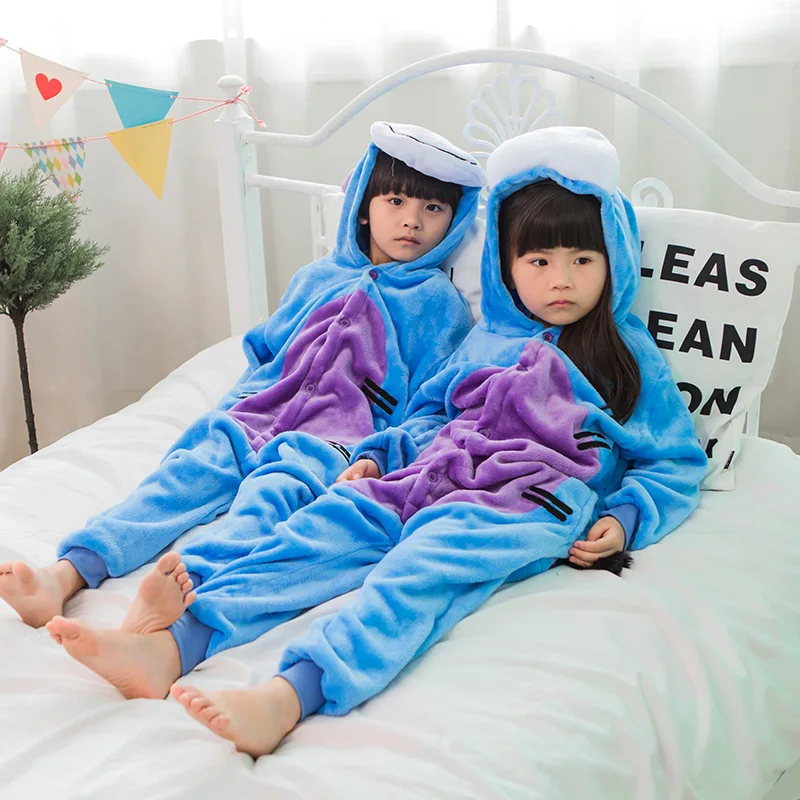 Животные кигуруми Ослик костюм для взрослых девочек Дети Onesie фланель Хэллоуин Женщины аниме-комбинезон Маскировка цельный костюм