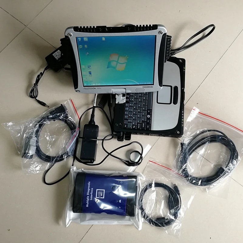 

G-M MDI 2 Auto multiple diagnostic Tools with wifi + 320GB HDD software on used laptop cf 19 CF19 4G with GDS2 and TECH2WIN