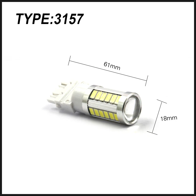 1X 1156 BA15S 7443 7440 3157 1157 BAY15D 33led 5630smd автомобиля задние светодиодные лампы тормозного