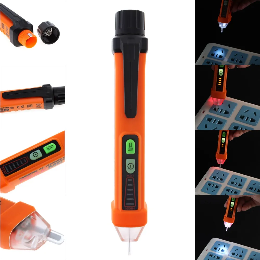 PM8908C Intelligent Non Contact Voltage Probe Tester 50 60Hz AC12 1000V