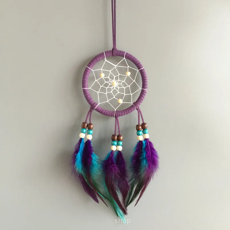 Handmade Feather Weave Dream Catcher Wind Chimes Indian Pendant Dreamcatcher Child Room Decor Bed Hanging Decoration Handmade Feather Weave Dream Catcher Wind Chimes Indian Pendant Dreamcatcher Child Room Decor Bed Hanging Decoration