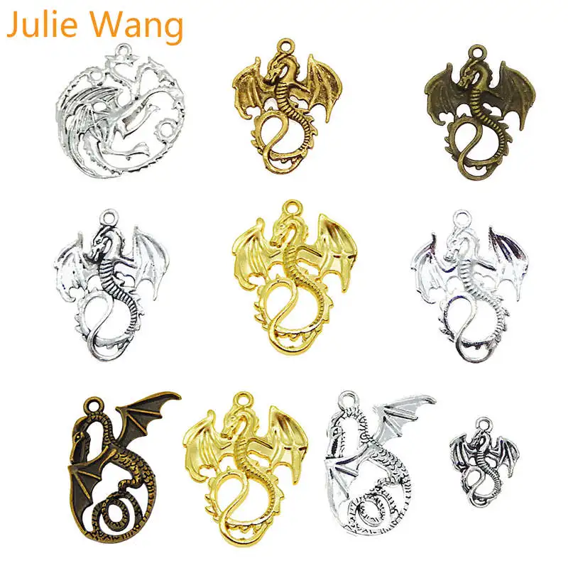Julie Wang 11 шт. подвески из смешанного сплава с драконами демонами коллекция