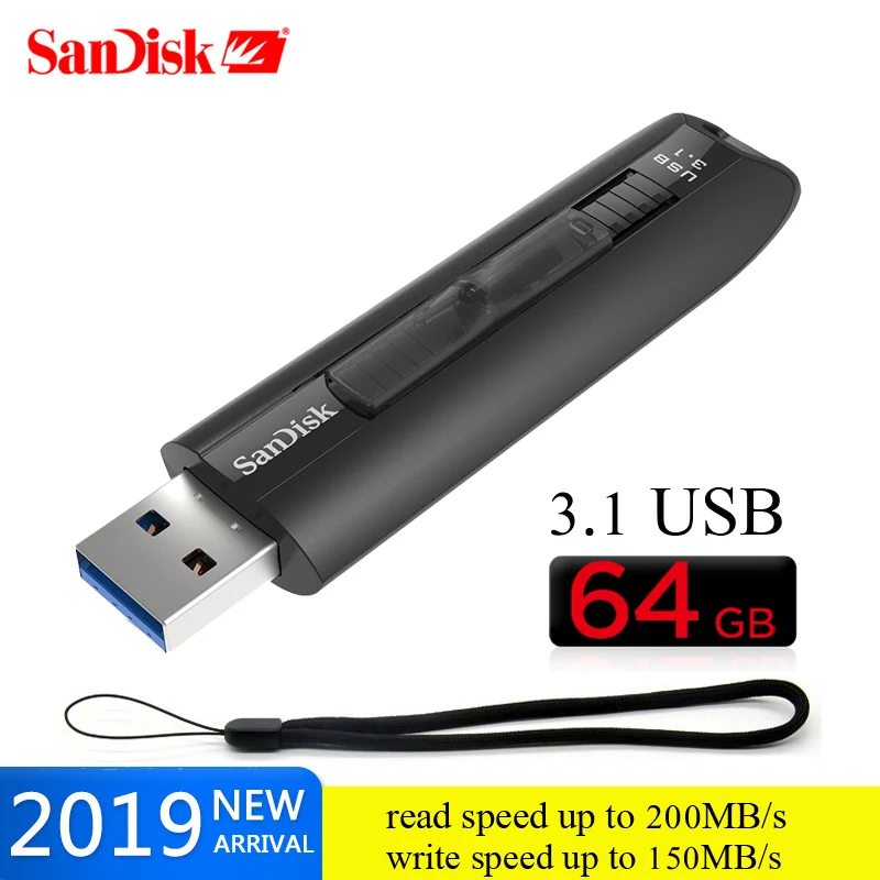 SanDisk CZ800 Экстремальный флэш-накопитель USB 64 ГБ 128 ГБ 256 ГБ USB 3,1 3,0 флеш-накопитель Флешка карта памяти запоминающее устройство U диск