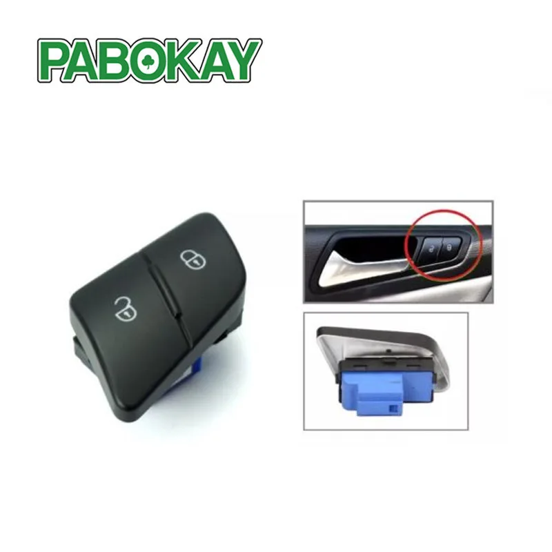 

New Drivers Side Central Door Lock Unlock Switch controlling Button Fit VW Passat B6 3C 3C0 962 125 B 3C0962125B REH
