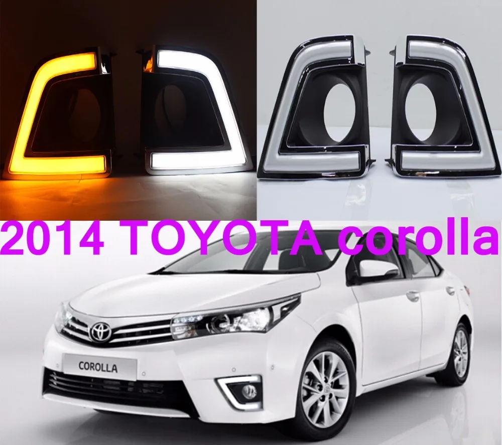

2014 2015 2016year for Toyota corolla daytime light altis car accessories LED DRL headlight for Corolla fog light