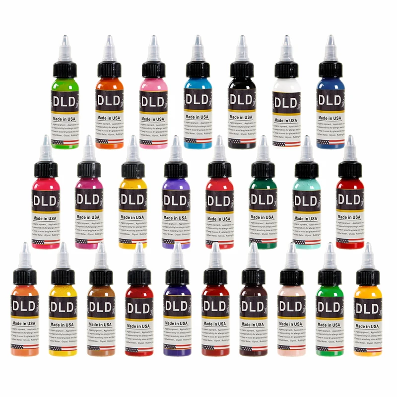 

Free Shipping Tattoo Ink 25 Color Set Tattoo Pigment Body Arts Paint Makeup Tattoo Supplies