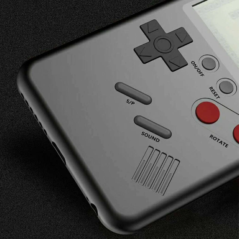 Gameboy Case Cover Tetris Phone Cases for iPhone X 6 plus 6s 7 7plus 8 8 plus Play Blokus Game Console Protective Cover
