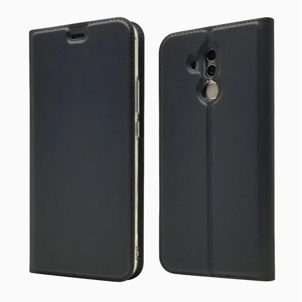 Роскошный кожаный флип-чехол-книжка в виде ракушки для Huawei Mate 9 10 20 Lite рro Y5 Y6 Y7 Y9 Nova 3 3i 4 Ретро чехол для телефона кошелек