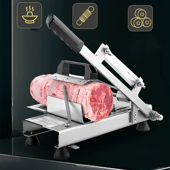 

Multifunction Commercial Meat Slicer Machine Frozen Meat Slicer Cutting Fat Cattle Mutton Roll Frozen Meat Grinder machine home