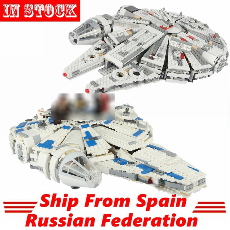 

Starwars Star Plan Force Awakens Kessel Run BB-8 Figures Falcon Blocks Compatible Kid Space Wars Toy