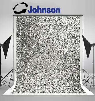 

silver glitter sequin backgrounds Vinyl cloth High quality Computer print party photo backdrop