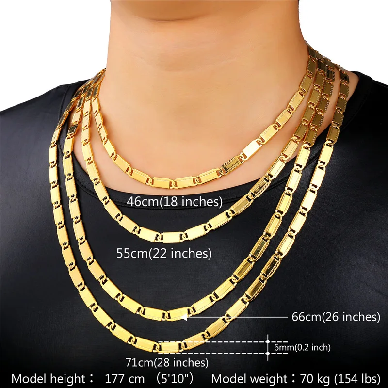 18 In Gold Chain Mens Sale Online, 58 