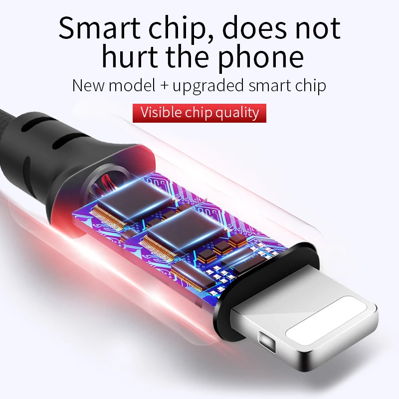 HOCO Best USB Cable Charging for iPhone 8 7 6 5 plus USB Cable Fast Charger Data Cable For iPhone 11 Pro X XS Max XR iPad Cables