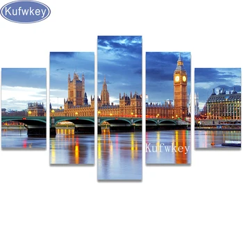 

mazayka,full Diamond Embroidery city Bridg 5D diy Diamond Painting Cross Stitch,3d,Diamond Mosaic Pattern Rhinestones home decor