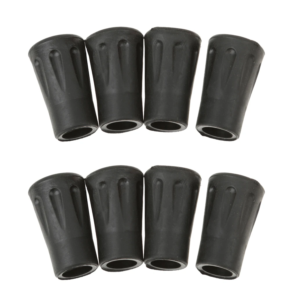 Durable 8pcs Replacement Rubber Tips End for Hiking Stick Walking Trekking Poles 4cm/1.57in
