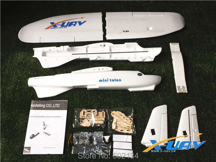 White Air Flying Radio Glider EPO Model Airplane Model X-UAV Mini Talon FPV Plane ( KIT set or PNP set) RC Model Airplane 4
