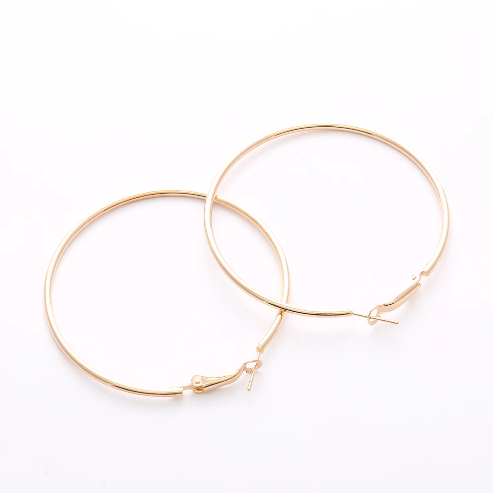 Hot Sale Hoop Earrings Big Smooth Circle Earrings Basketball Brincos Celebrity Brand Loop Earrings for Women Jewelry